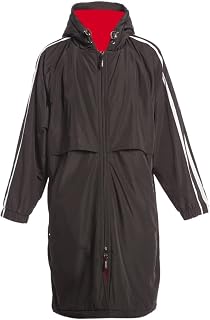 Sporti Youth Swim Parka with Striped Comfort Plush Fleece Lining