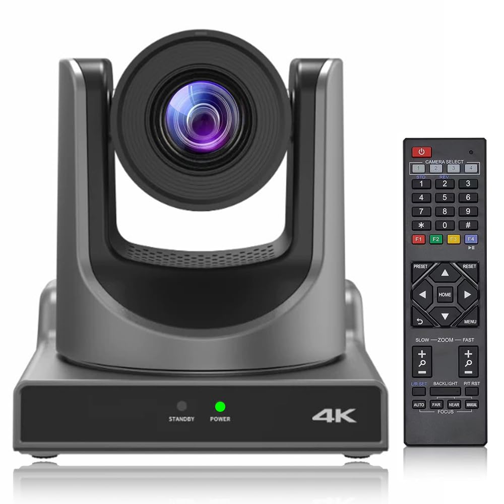4K@60fps NDI PTZ Camera, 20X Optical Zoom, 4K UHD Live Streaming Camera, High Sp