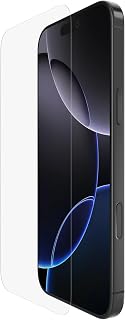 Belkin ScreenForce UltraGlass 2 Screen Protector for iPhone 16 Pro Max, Scratch-Resistant, 9H Hardness, Slim, Includes Alignment Holder, Bubble Free, Screen Protector for iPhone 16 Pro Max