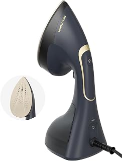 BEAUTURAL Steamer for Clothes, Handheld 2-in-1 Steam & Iron, 1200W, Navy | Powerful Garment Wrinkle Remover with Burst Steam, Ceramic Heating Plate, 30-Second Fast Heat-up, Auto-Off (Only for 120V)