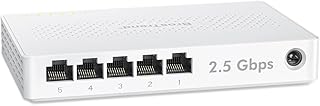 BrosTrend 2.5Gb Switch, 5 Port Unmanaged Switch for PC, Game Consoles, NAS