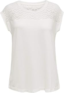 ONLY Women's Onlnicole Life S/S Mix Top Noos JRS T-Shirt