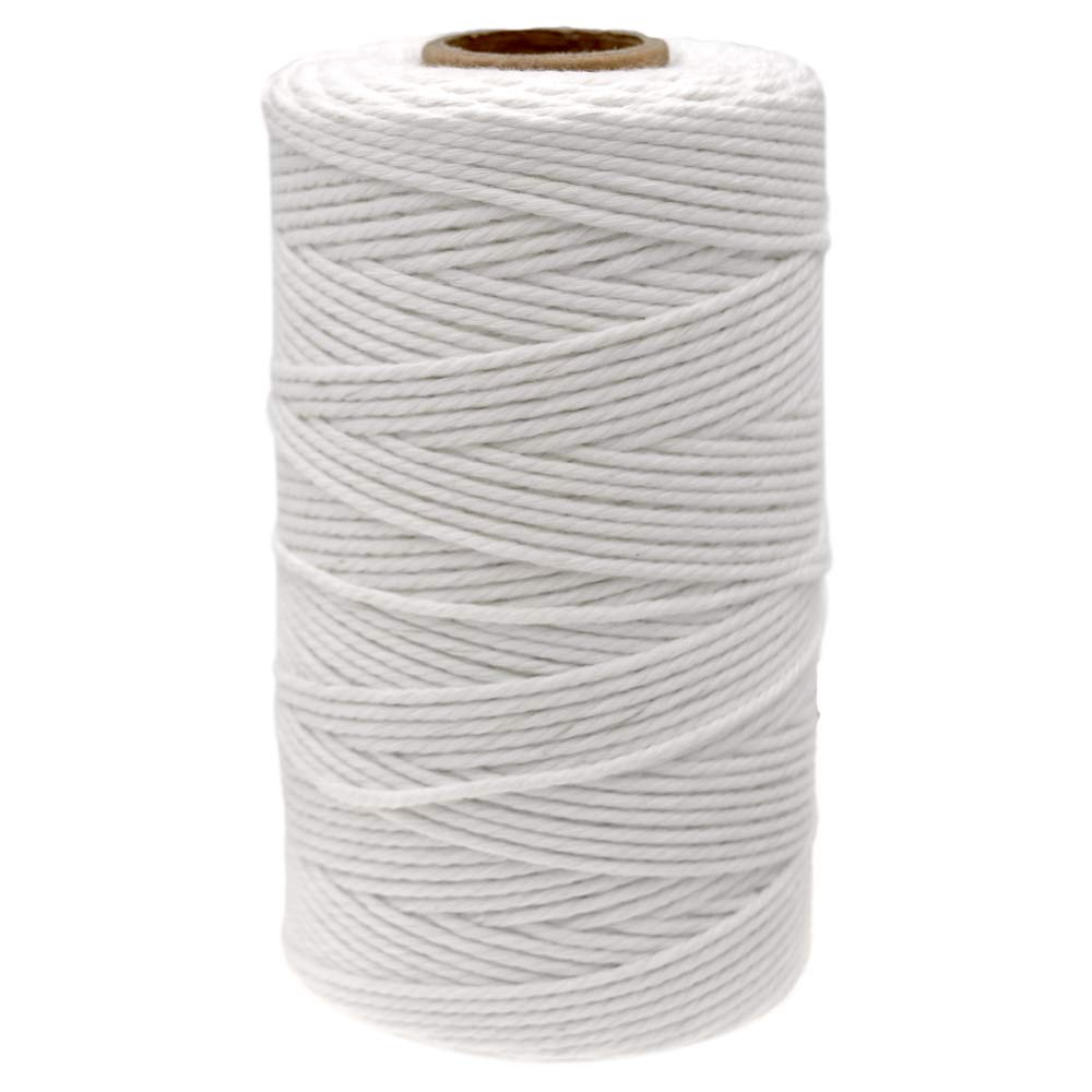 jijAcraft 100M Butchers String Twine: 2MM Natural White Cotton String | 328ft Fo