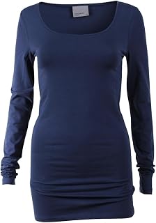 VERO MODA Women's Vmmaxi My Ls Soft Long U-Neck Ga Noos Long Sleeve Shirt