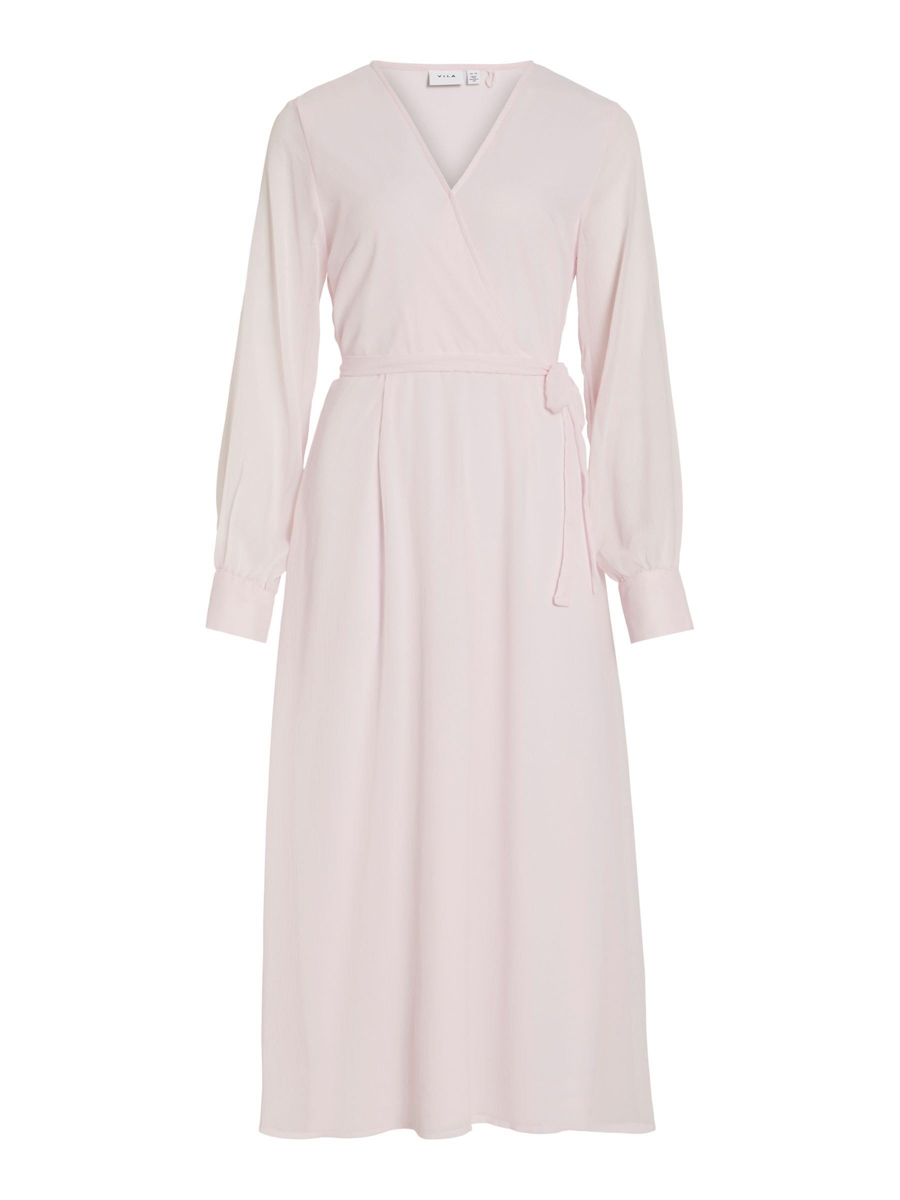 VILA Vifalia V-Neck L/S Midi Dress - Noos/DC Vifalia Noos/DC Women's V-Neck Midi