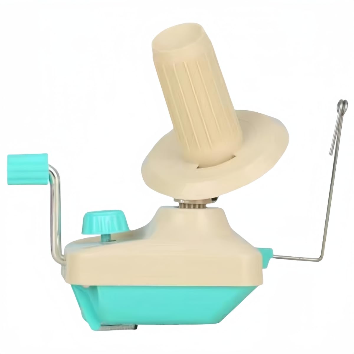 GEIWOGUO Yarn Winder Fiber Yarn String Ball Winder Holder Hand Operated (Cyan)