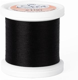 YLI Threads Silk Thread – 100 wt Fine Japanese Silk for Appliqué, EPP, and Quilting - Black