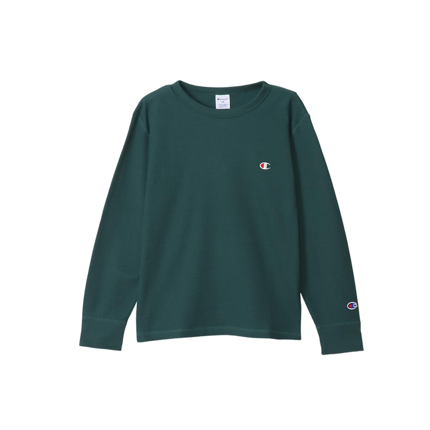 Champion(チャンピオン) ロングTシャツ キッズ 長袖 丸首 COTTON USA ワンポイントロゴ ロングスリーブTシャツ ベーシックロングTシャツ 
