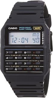 Casio CA53W Vintage Series | Data Bank | 1/100 SEC Stopwatch | Water Resistant | 8 Digit Calculator | Dual Time | Resin Band | Resin Case | Auto Calendar | Daily Alarm | 5 Year Battery