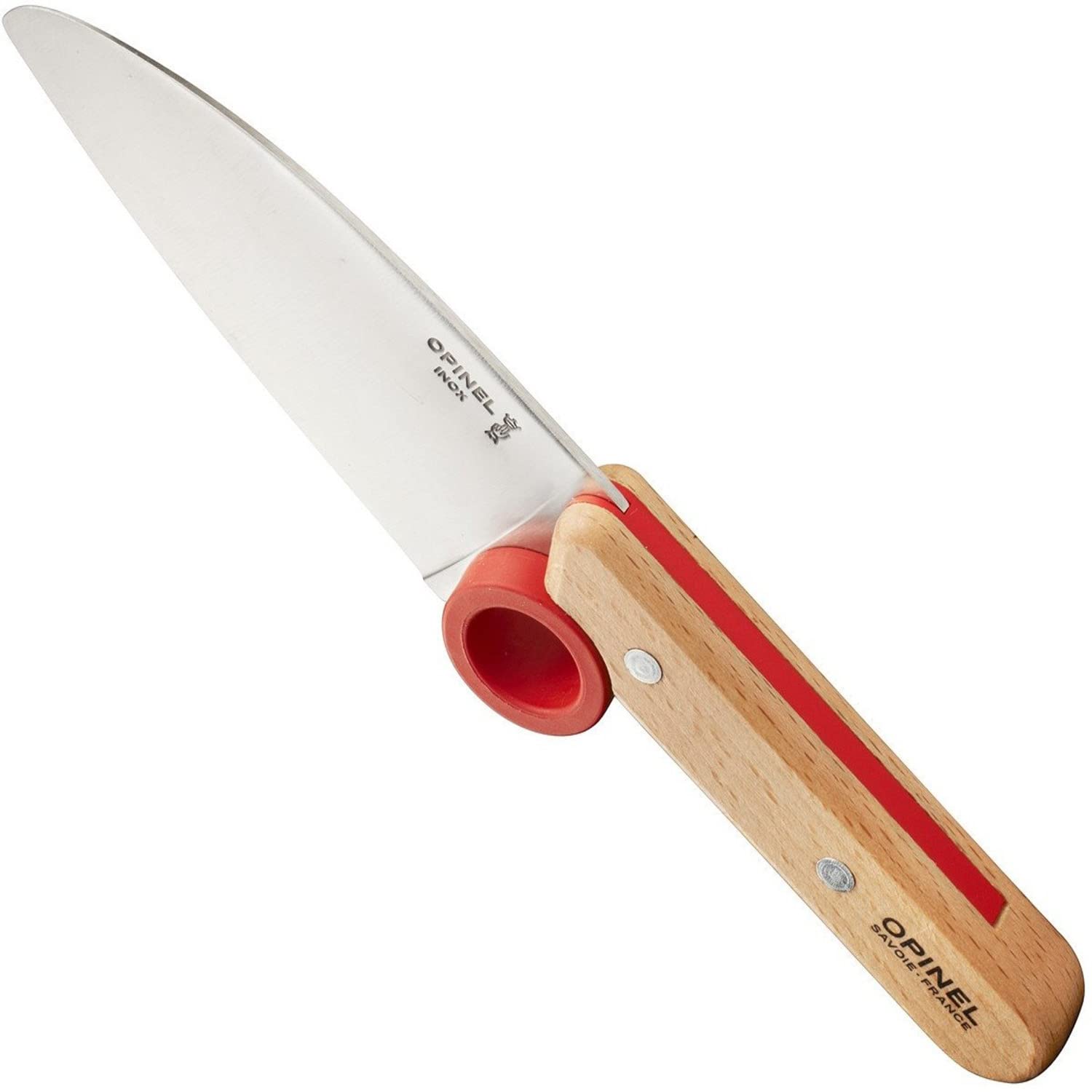 Opinel Le Petit Chef Knife Set, Chef Knife with Rounded Tip, Fingers Guard, For 