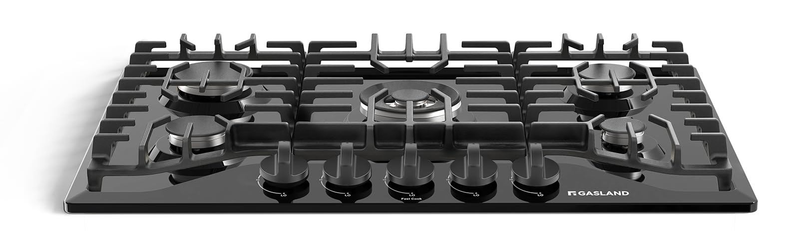 GASLAND Gas Cooktop 30 Inch Black, 5 Burner Propane Stovetop | Built-in Gas Cook