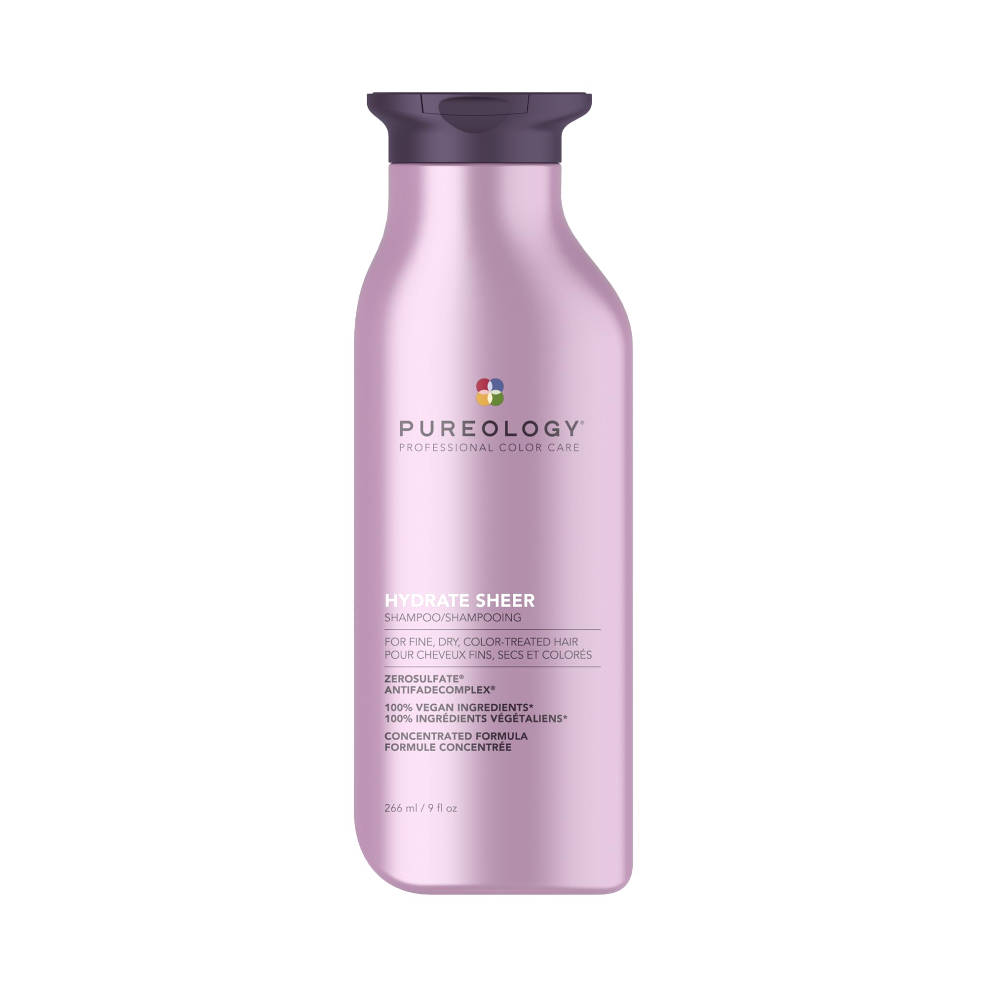 Pureology Hydrate Sheer, Moisturising Shampoo, For Fine, Colour Treated Hair, Ve