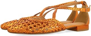 GIOSEPPO Women's Bailarinas De Piel Con Trenzados para Mujer Leskovic Ballet Flat