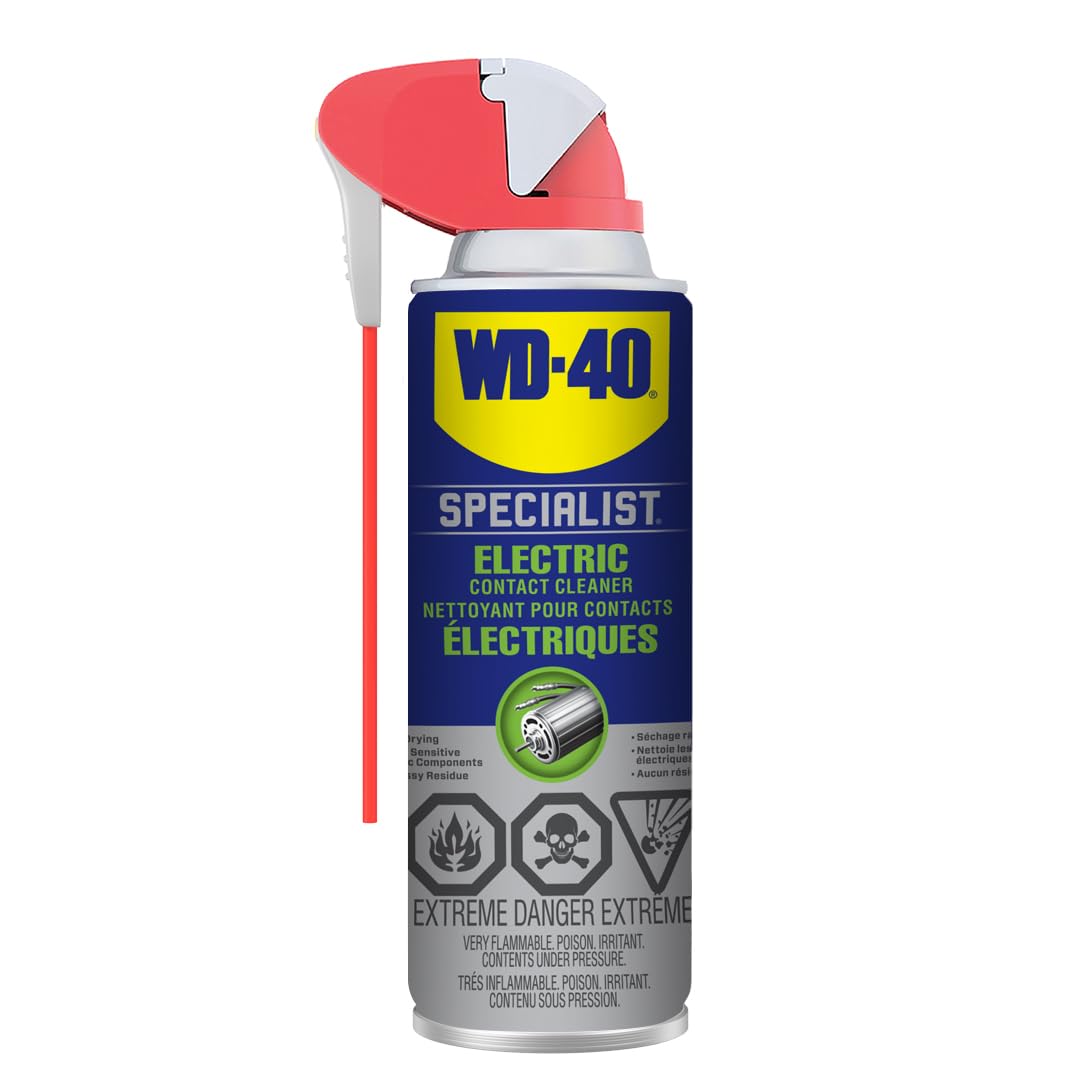 WD-40 Specialist Electric Contact Cleaner with Smart Straw, Removes Oil, Dirt, F