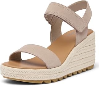 Sorel Women's Cameron Wedge Sandal, Crushed Clay Gum 17, 38.5 EU