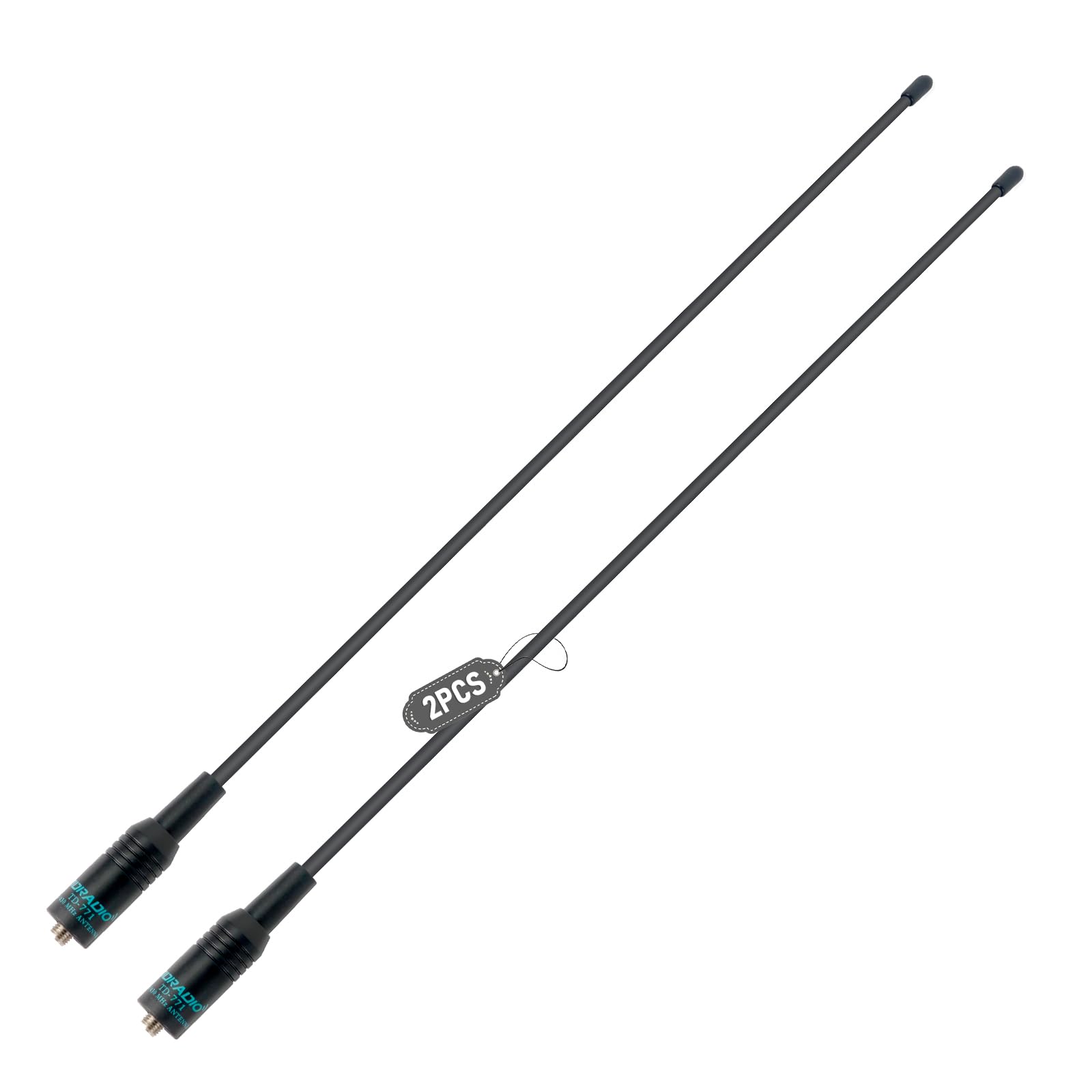 TIDRADIO 771 Ham Radio Antenna,15.6-Inch High Gain SMA-Female Radio Antenna | VH