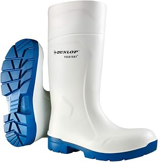 DUNLOP Protective Footwear, CA61131, Purofort FoodPro MultiGrip Safety White/Blue