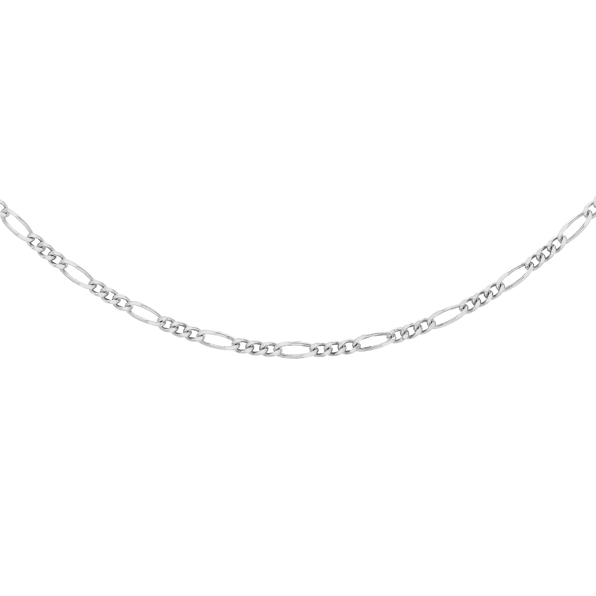 Amazon Essentials Sterling Silver and Gold Gilded Figaro Chain Necklace