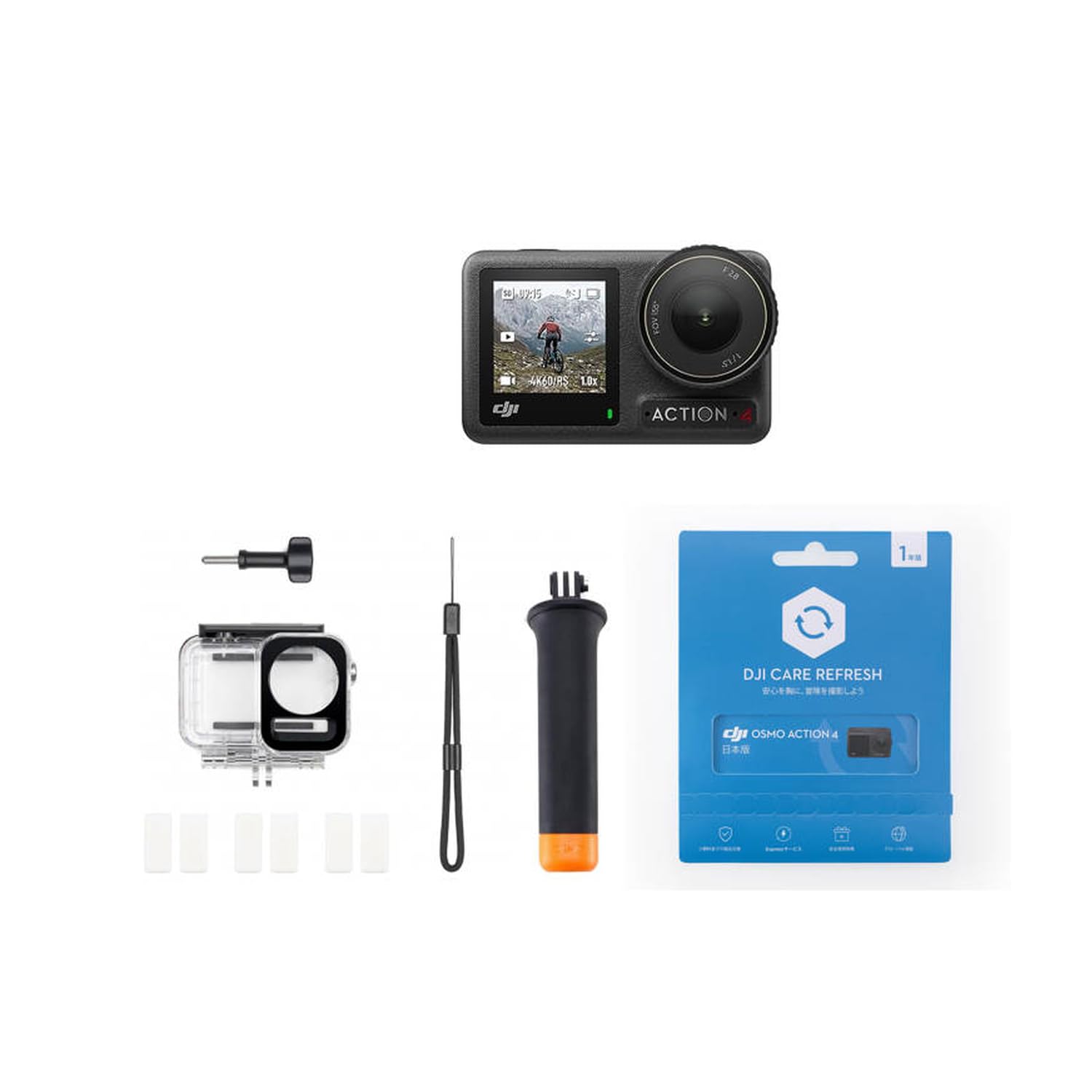 DJI Action Camera Osmo Action 4 Diving Combo + 1 Year Extended Premium Support