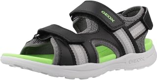 Geox - J VANIETT BOY B, Sandal Kids, Black/Green,