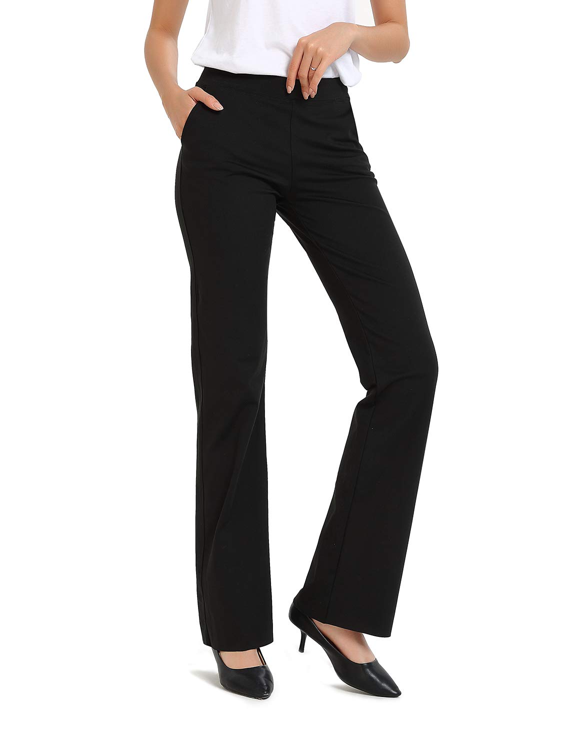 SAFORT Regular/Tall Bootcut Yoga Trousers with 71 cm/76 cm/81 cm/86 cm Inseam, 4