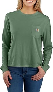 Carhartt Women's Tencel Fiber Series Loose Fit Long-Sleeve Pocket T-Shirt
