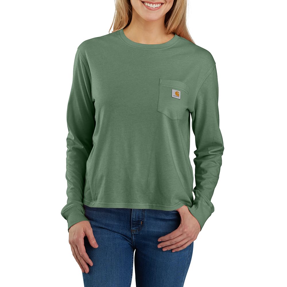 Carhartt Women's Tencel Fiber Series Loose Fit Long-Sleeve Pocket T-Shirt