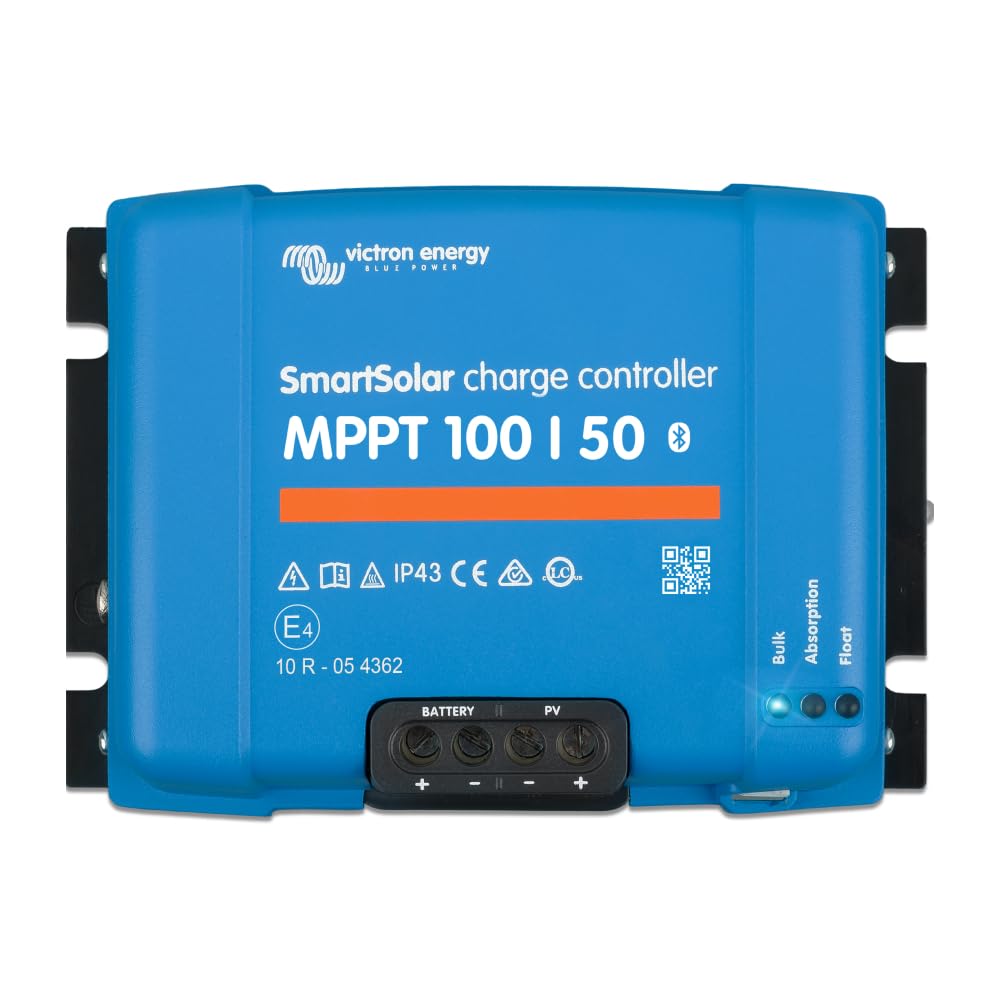 Victron Energy SmartSolar MPPT Solar Charge Controller 100V, 50A, 12/24V | Bluet