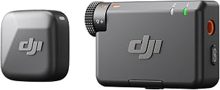 DJI Mic Mini (1 TX + 1 RX), Wireless Lavalier Microphone for iPhone/Camera/Android, Ultralight, Detail-Rich Audio, Noise Cancelling, Automatic Limiting, Vlog (Renewed)