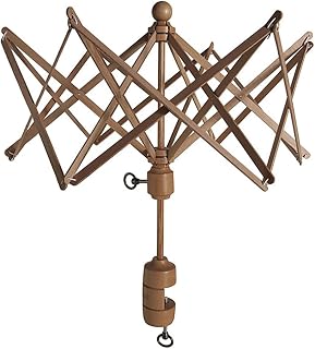 Knit Picks Wood Umbrella Yarn Swift - Winder for Knitting and Crocheting | Made of birch wood, useful for making yarn balls or cakes, clamps to table.