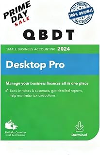 Quick - Books Desktop Pro 2024 | Canadian Version | NO DVD | Lifetime License | Amazon Message Delivery | Only PC, Not for Mac