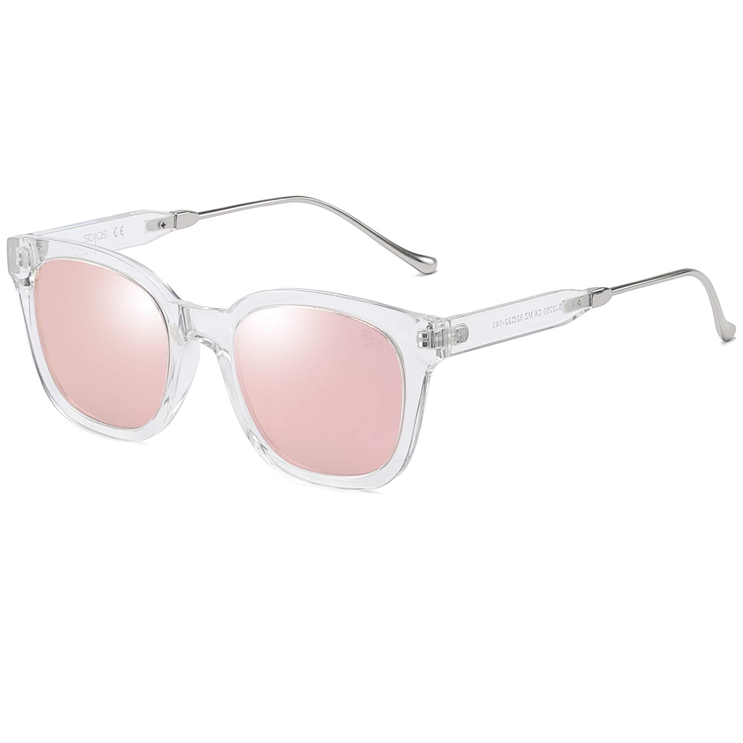 SOJOS Classic Square Polarized Sunglasses Womens Mens Retro Trendy UV400 Sunnies