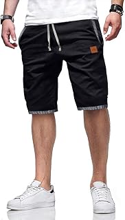 ZOXOZ Shorts Men Cotton Summer Shorts with Pockets