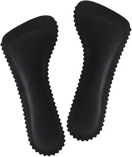 3 Pairs Self Adhesive Women Sandals Insoles High Heel Anti-Slip Sticker Insoles Breathable Sweat Absorbent Soft Half Pad Arch Support Shoes Insert Black EU35-36