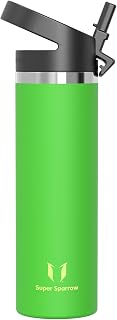 Sparrow Insulated Water Bottle with Straw Metal Bottles 500ml/750ml/1L/1.5L