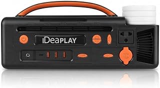 IDEAPLAY Portable Power Station 300W, 296Wh Generator 7 Outputs, USB-C Fast Charging, 20W LED Flashlight, 1500M Long Range, Battery Backup for Camping, RV, Travel, Emergency