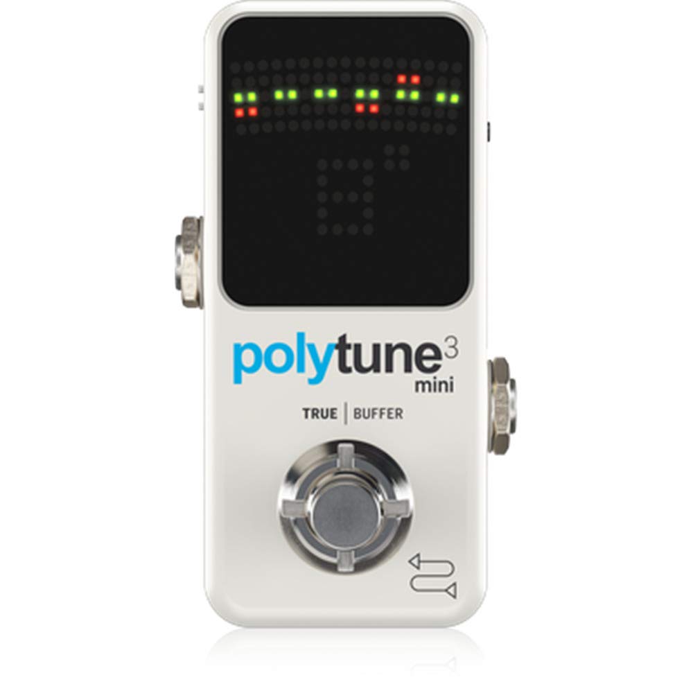 TC Electronic POLYTUNE 3 MINI Tiny Polyphonic Tuner with Multiple Tuning Modes a
