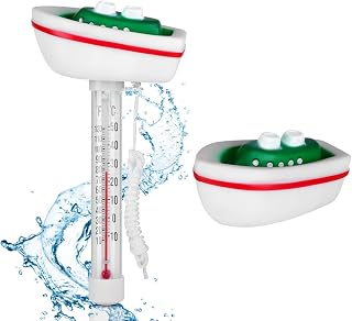 OFFCUP Floating Pool Thermometer - Water Temperature Thermometer for Swimming Pools (Yacht)