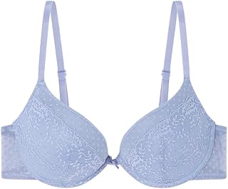 Women'secret Push Up Helankas Word Women's Bra, Blue, 34B