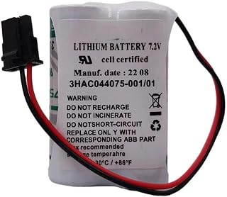 3HAC044075-001/01 7.2V SMB Battery for ABB Robot CPU ABBTA521 ABB3HAC16831-1