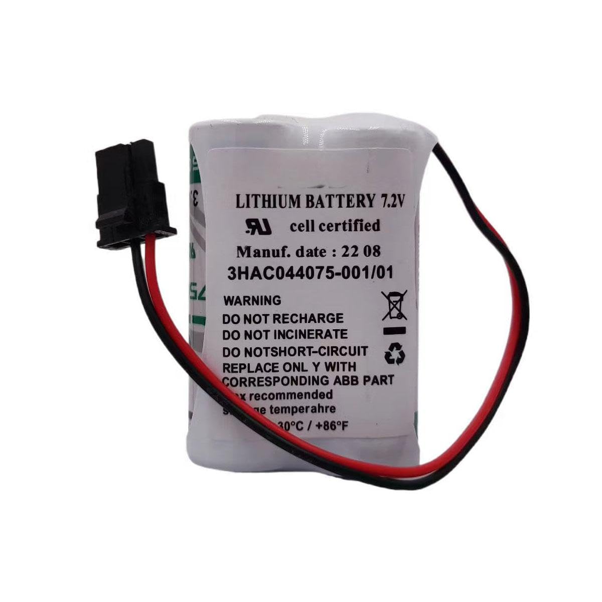3HAC044075-001/01 7.2V SMB Battery for ABB Robot CPU ABBTA521 ABB3HAC16831-1