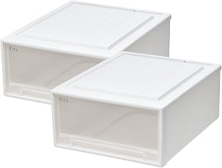 【通販限定2個セット】天馬 収納ボックス フィッツケース クローゼット 幅44×奥行53×高さ23cm 収納ケース 衣装ケース 53-44M