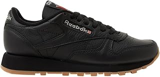 Reebok Classic Leather 001, Trainers Unisex Adult, Cblack Pugry5 Rbkg03, 34 EU