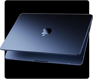 Soonjet for MacBook Air 13 inch Case M5 M4 M3 M2 2026-2022 Laptop Cover | Invisible Armor, Midnight Blue Color Match, Snap-On Design, Protective Hard Shell, Anti-Fingerprint & Scratch, Seamless Fit