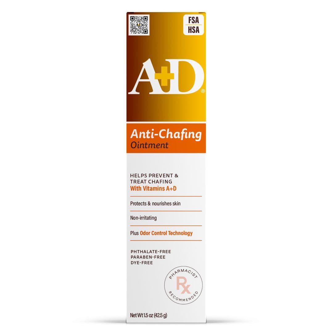 A+D Anti-Chafing Ointment, Odor Control, Pharmacist Recommended - 1.5 oz | Helps