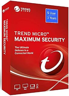 Trend Micro Maximum Security - Global Version (Windows/Mac/Android/iOS) - 5 User 3 Year (Email Delivery in 24 Hours - No CD)