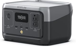 EF ECOFLOW RIVER 2 240 Portable Power Station, 243Wh 300W | LiFePO4 Battery, 1-Hour Fast Charge, 300W Up to 600W AC Outlets, Solar Generator for Camping/Outdoor