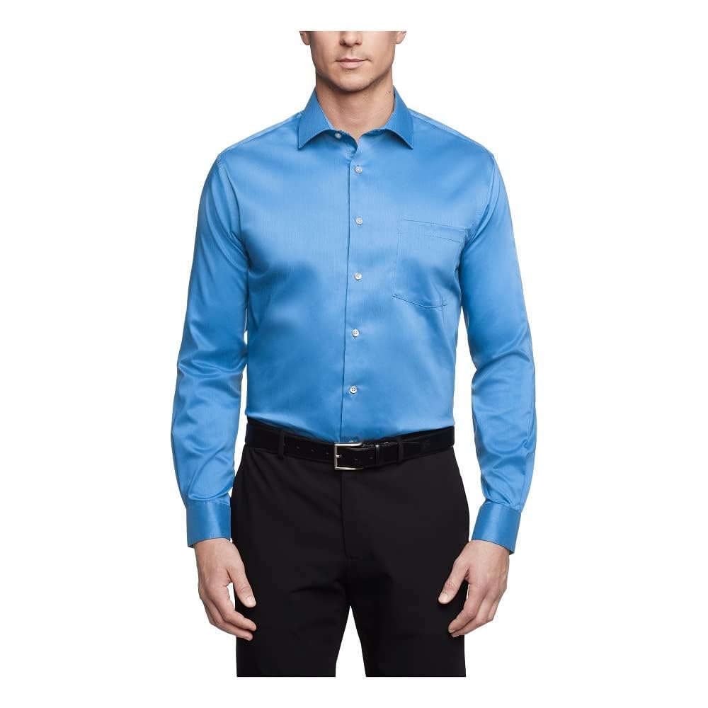 Van Heusen Men's Van Heusen Men's Dress Shirt Regular Fit Ultra Wrinkle Free Fle