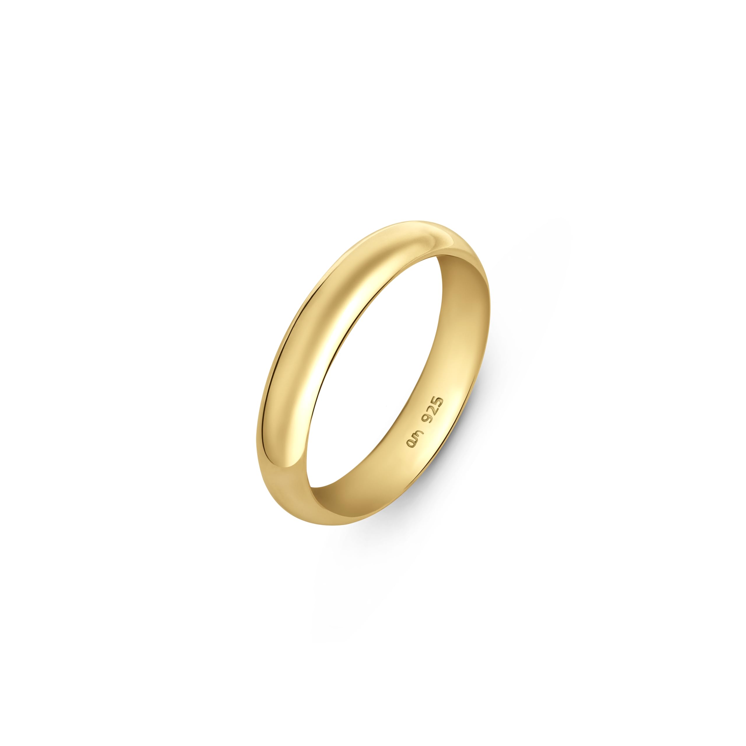 Amberta Hochzeitsringe aus 925 Sterling Silber für Damen und Herren, Eheringe mi