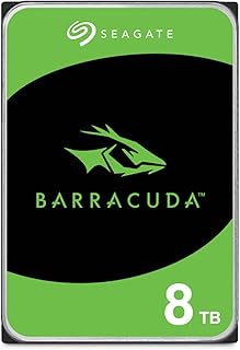 Seagate 8TB BarraCuda Internal Hard Drive | SATA 6 Gb/s (ST8000DM004) | Desktop HDD for everyday PC storage, gaming, & computing. Trusted reliability with 2-Year Warranty + 2-Year Rescue